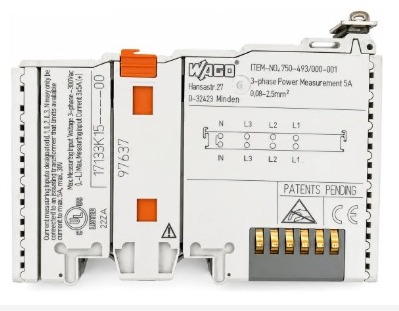 Módulo Wago 750-493 Medição De Energia Trifásica 3 Fases