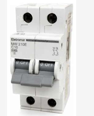 Disjuntor Bipolar Eletromar Mw210e C10 10a